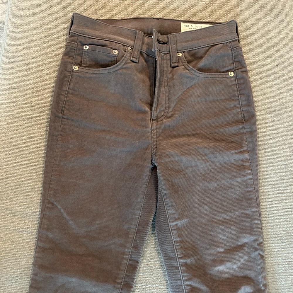 rag & bone Dark Brown Skinny Pants